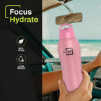Stainless Steel Water Bottle Belly Rosy Brown 750ml