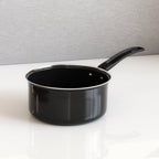 Premium Non Stick Saucepan for Tea Milk & Chai Pan Induction Base and Gas Stove T Pan (Patila)|Tea/Milk Boiling Pot Vessel | Saucepan with Bakelite Handle 1600 ML Capacity 17cm