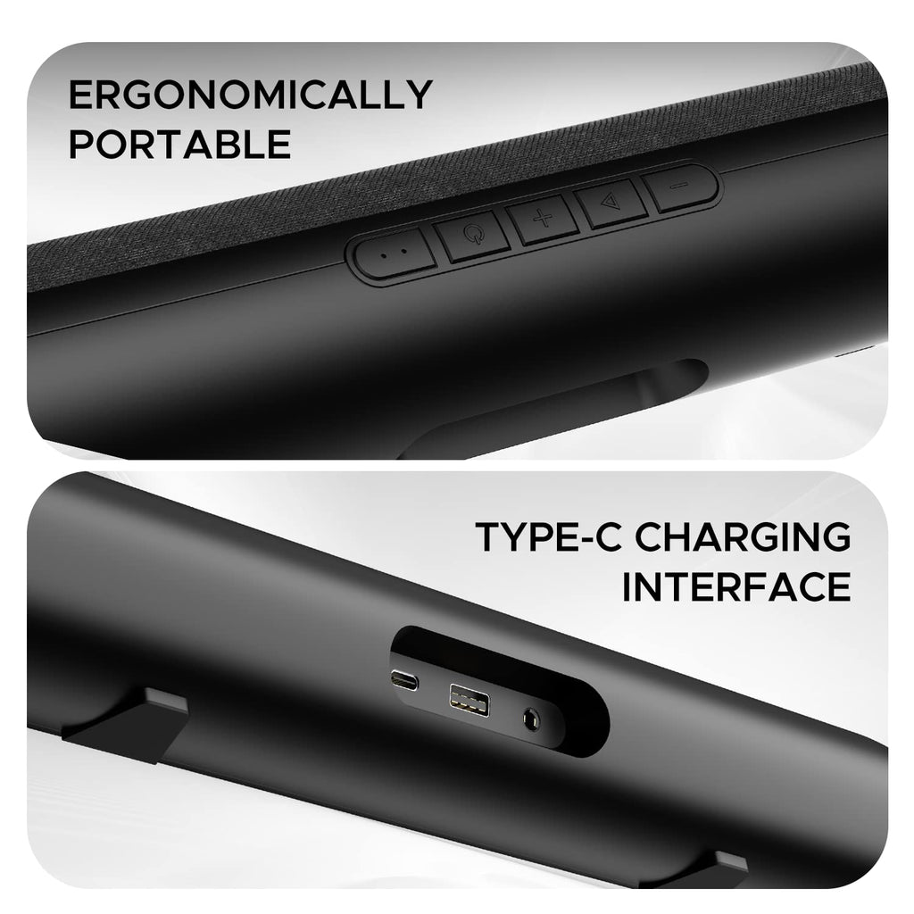 boAt Aavante Bar 610, 25W Signature Sound, 2.0 CH with Dual Passive Radiators, 7 HRS Battery, Sleek Design, Multi Connectivity, Bluetooth Sound Bar,...