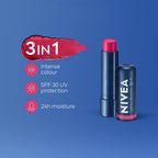 NIVEA Lip Caring Beauty Lip Balm | Lip & Cheek Tint with SPF 30 (Red, Pink & Rose)