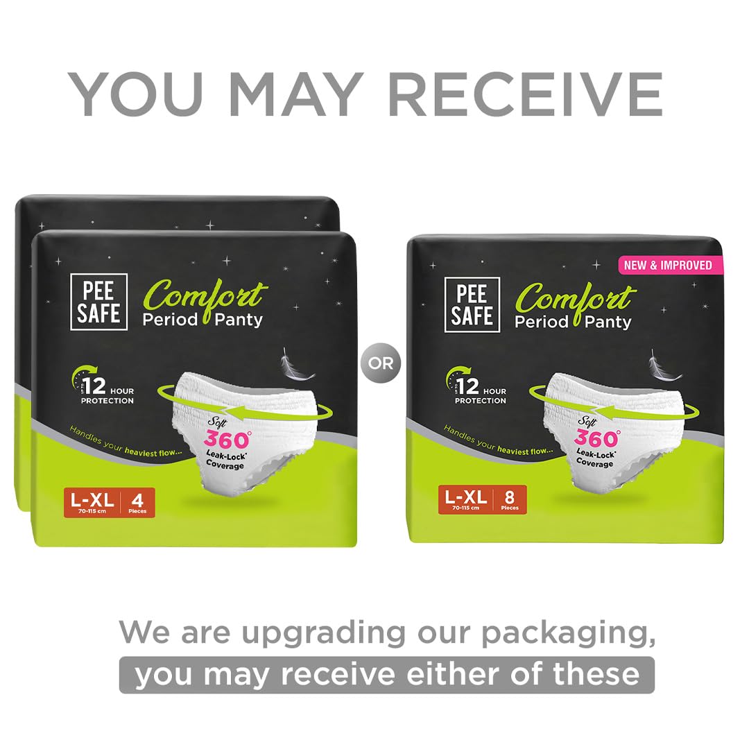 Pee Safe Comfort Period Panties | L-XL | 8 Panties ...