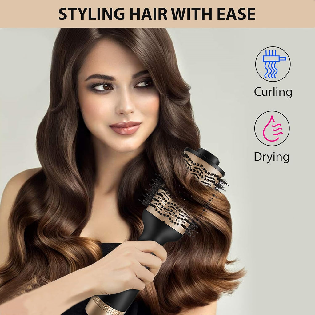 AGARO HSB2107 Hair Straightening Comb, 5 Heat Settings, Hair Straightener, Black, 33627 & 1200 ..