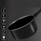 Premium Non Stick Saucepan for Tea Milk & Chai Pan Induction Base and Gas Stove T Pan (Patila)|Tea/Milk Boiling Pot Vessel | Saucepan with Bakelite Handle 1600 ML Capacity 17cm