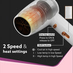 AGARO Wall Mounted Hair Dryer 1400W, Electric Wall Mount Hair Dryer, Hotel, Bathroom, Household, Wall Hanging Dryer, White HD1417