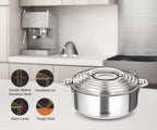 MILTON Galaxia 2500 Insulated Stainless Steel Casserole, 2.45 L
