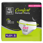 Pee Safe Comfort Period Panties XL-XXL | 8 Panties | 12 Hr Protection