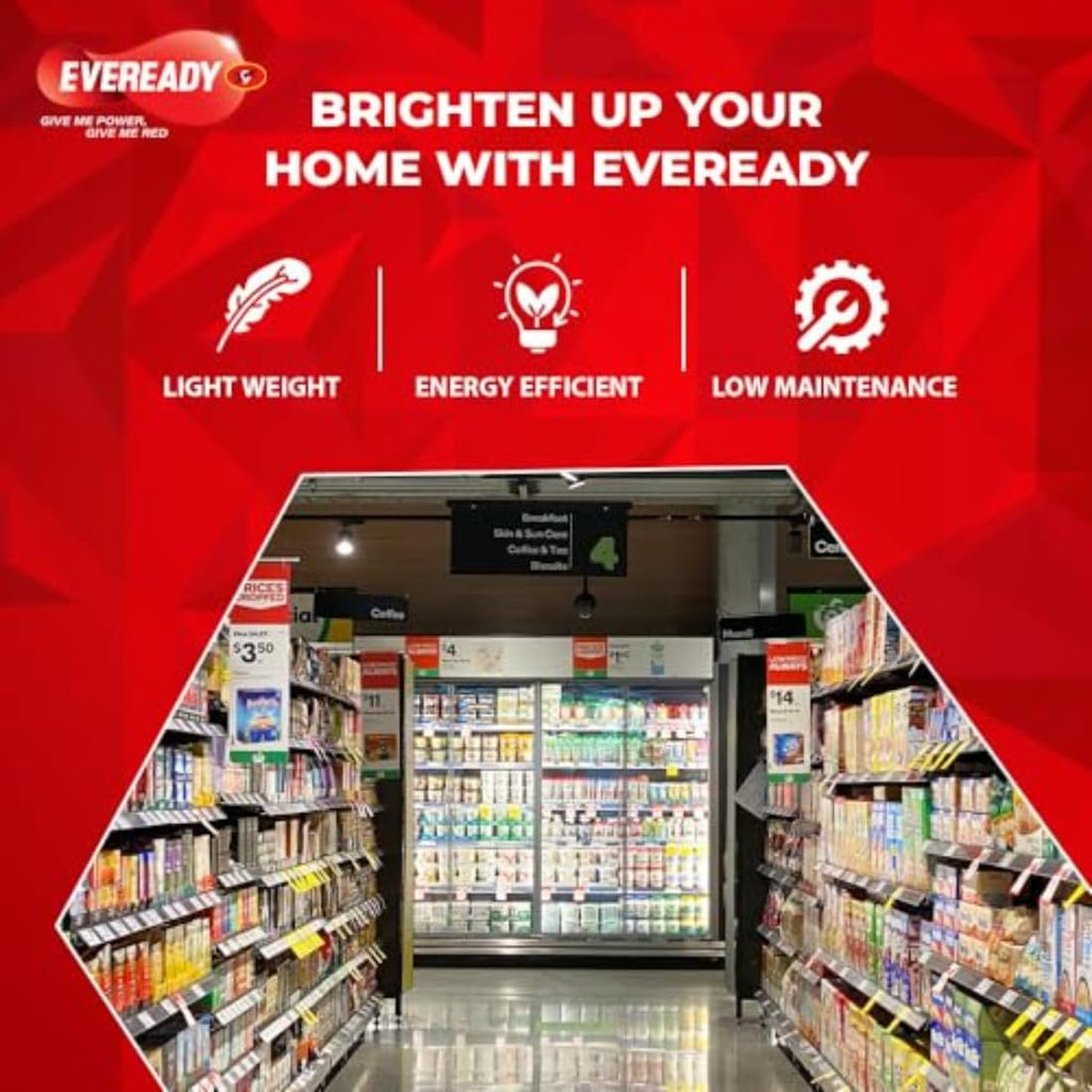 EVEREADY 40W LED Hammer Bulb, 100Lm/W, B22 Base, Cool Day Light, Pack of 4 | Energy Efficient, Mercury-Free, 4KV Surge Protection, 100 Lumens/Watt