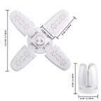 Gesto Plastic 28W Fan Shape LED Bulb - Up to 85% Energy Saving Ceiling Light, Super Bright B22 Lamp for Home, Office, Godown, Factory (Cool White) - Pack of 1