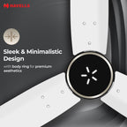 Havells FAB BLDC LED Ceiling Fan 1200 mm, 5 star, LED Speed Indicator, 380 RPM, Up to 65% Savings, Reverse Rotation,4 Speed Modes, Low Wattage 30 W, Low.