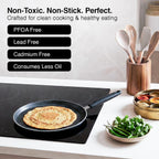 Prestige Omega Granite Non-Stick Dosa Tawa 30cm | 5-Layer Coating | Gas & Induction Compatible |