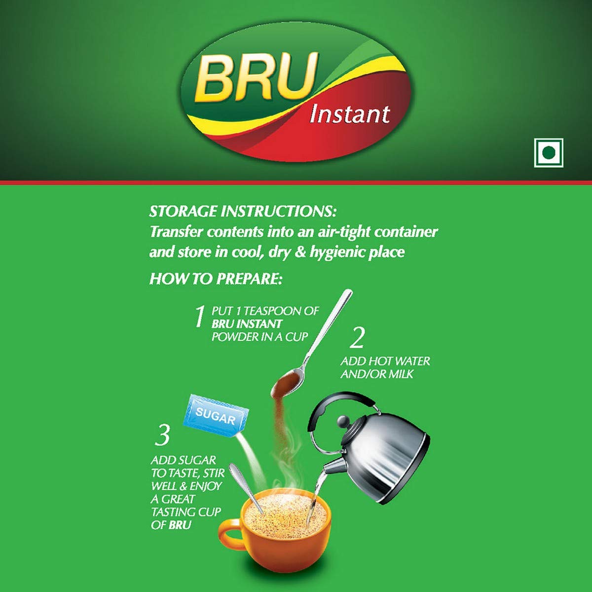 Bru Instant Coffee 100g Poly