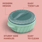Milton Flora Jr Set Insulated Inner Steel Casserole for Roti, 3 Pc (380ml, 630ml & 1.05 L)