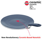 Hawkins Ceramic Nonstick Tava, 28 cm Diameter, Induction Paratha Tawa, Granite Griddle (ICT28)