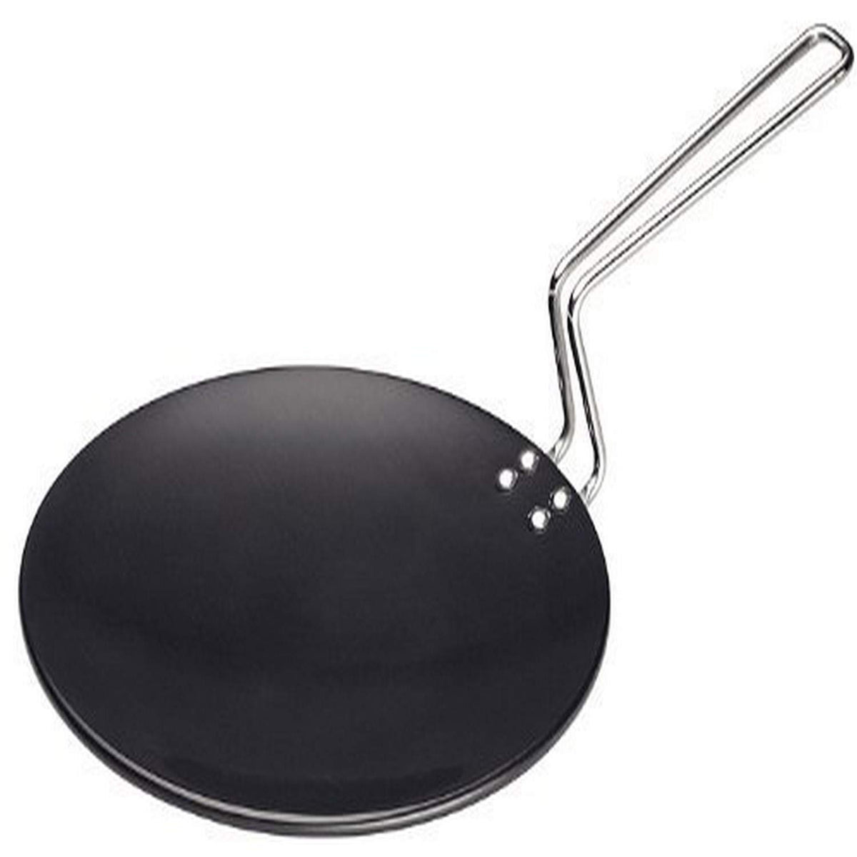 Hawkins Futura Hard Anodised Tawa, 26cm, Black & Futura Non-Stick Dosa Tava, 28 cm, Black Combo