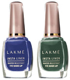 LAKMÉ Insta Eye Liner Shimmery Finish, Blue, 9ml and Green, 9ml