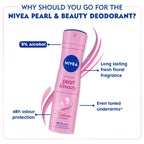 Nivea Female Pearl & Beauty Radiance Citrus Scent Liquid Deodorant 150 Ml | For Eventoned Smooth & Beautiful Underarms, Pack Of 1