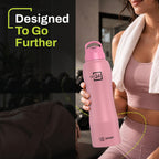 Stainless Steel Water Bottle Belly Rosy Brown 750ml