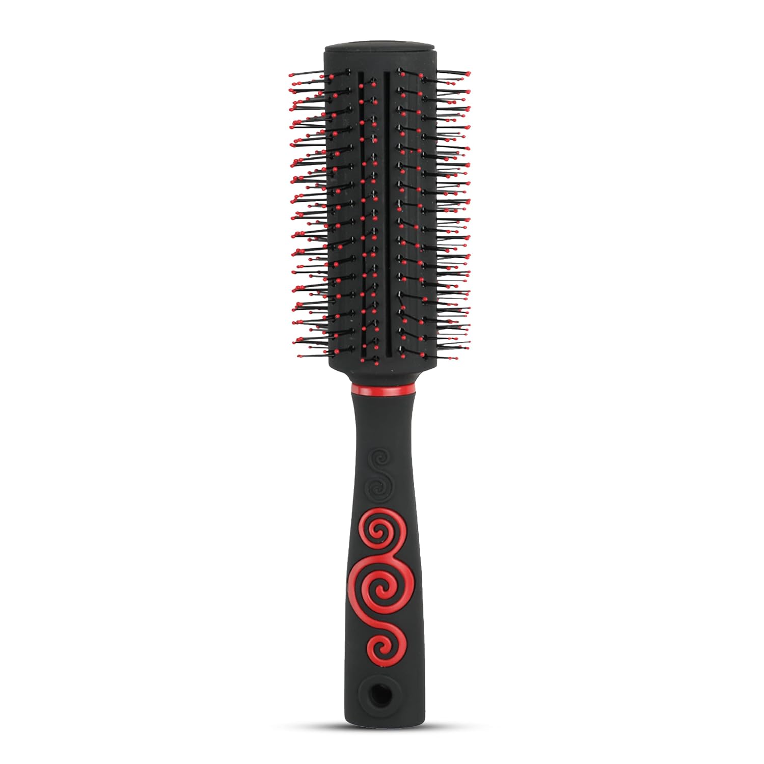 AGARO Royal Round Hair Brush with Strong & flexible boar bristles having Anti static ball tips