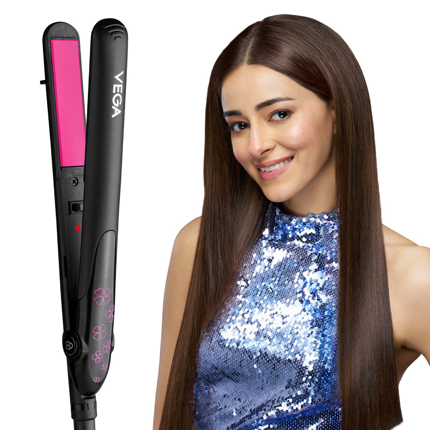 Vega Adore Hair Straightener for Women with Ceramic Plates & Fast Heat