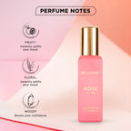 Bella Vita Luxury Organic Luxury Rose Woman Eau De Parfum Liquid Perfume for Women with Woody Rose, Jasmine, Black Currant, Vanilla & Amber | Long...