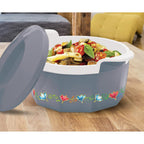 MILTON Elegance Jr. Inner Stainless Steel Casserole Gift Set Of 3 (395 Ml, 750 Ml, 1.35 Litres), Grey |