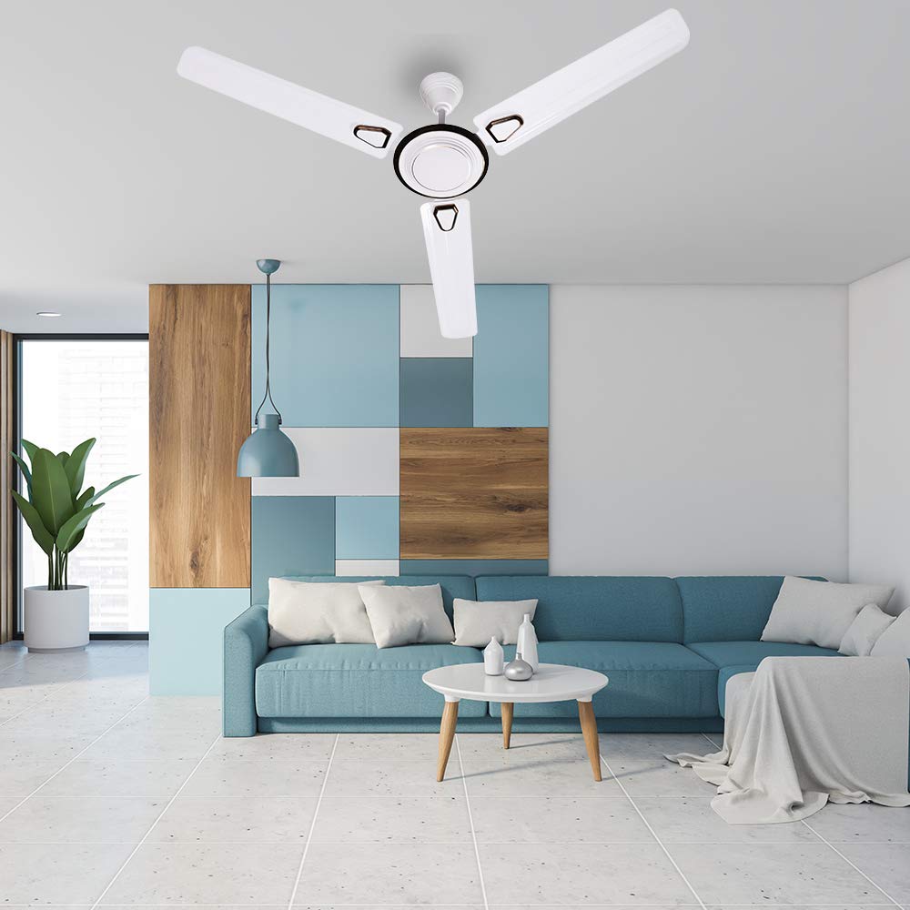 Crompton Super Briz Deco 1200 mm (48 inch) High Speed Decorative Ceiling Fan (Birkin White)