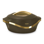 MILTON Pearl 1500 PU Insulated Inner Stainless Steel Casserole, 1270 ml, Dark Brown