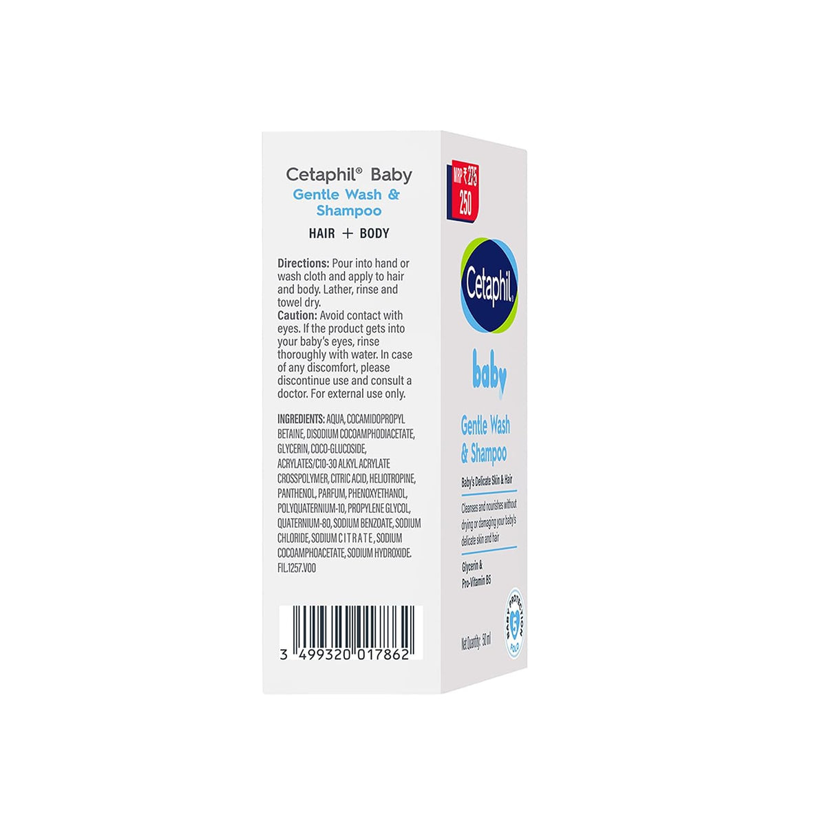 Cetaphil Baby Gentle Wash & Shampoo - (50ml) (Pack of 4)