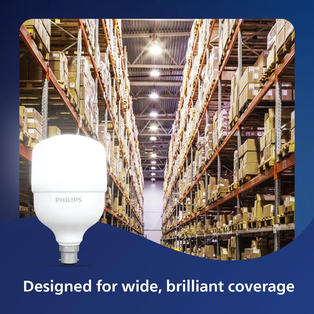 Philips 40 - watt LED Bulb | AceBright High Wattage LED Bulb | Bulb Base : B22, Light Bulb for Home | Colour : Cool Day Light, Pack of 4