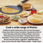 Hawkins Futura Nonstick Dosa Tava, Diameter 33 cm, Thickness 4.88 mm (NDT33)