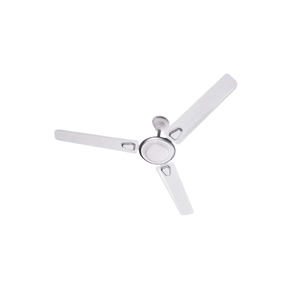 Crompton Super Briz Deco 1200 mm (48 inch) High Speed Decorative Ceiling Fan (Silver white)