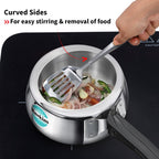 Hawkins Contura 1.5 Litre Stainless steel Pressure Cooker | Curved Body | Induction Compatible | Ideal for 1 2 persons | ISI Certified | Guaranteed for 5...