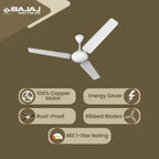 Bajaj Frore 1200 MM (48") Stars Rated Ceiling Fans for Home |