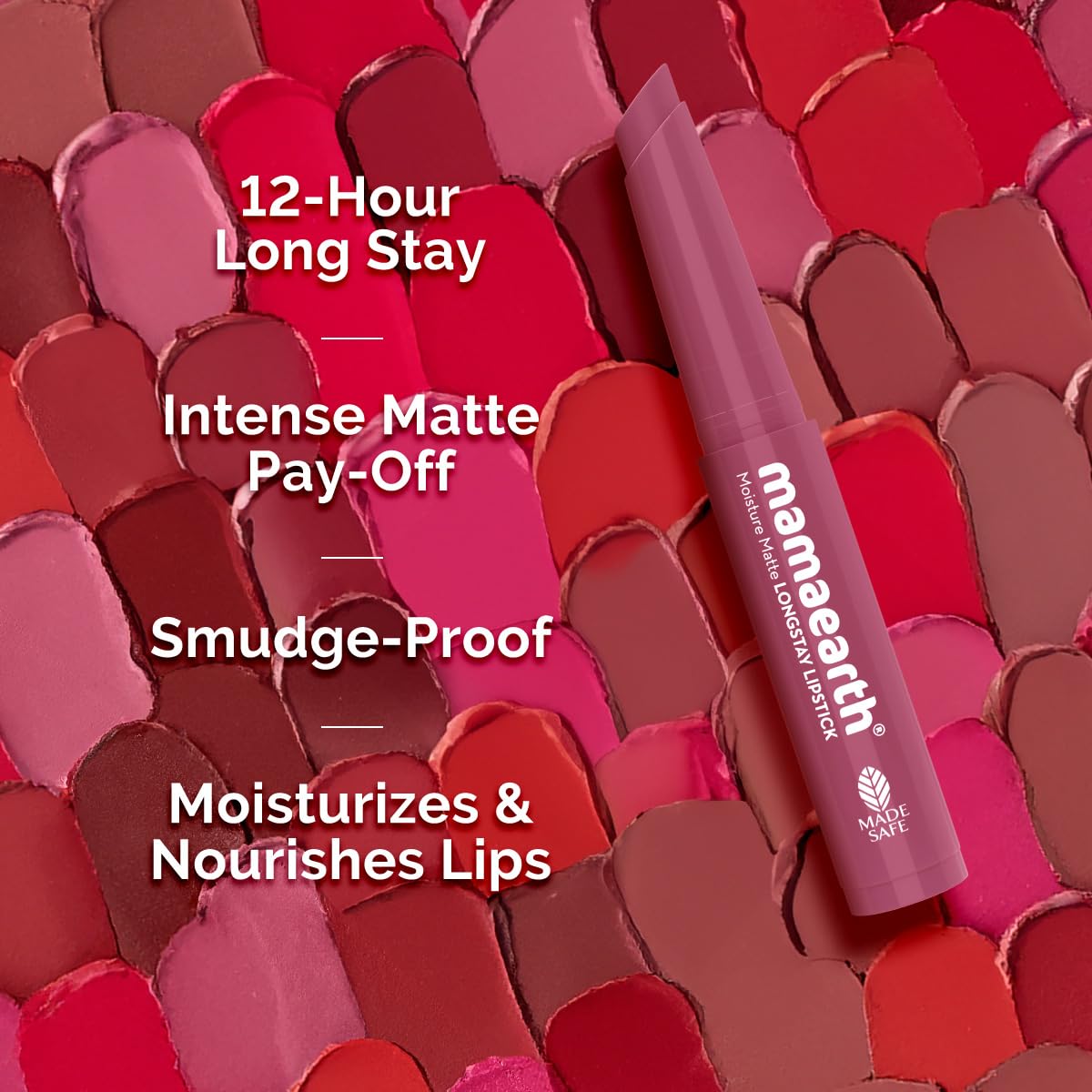 Mamaearth Moisture Matte Longstay Mini Lipstick,0.7g