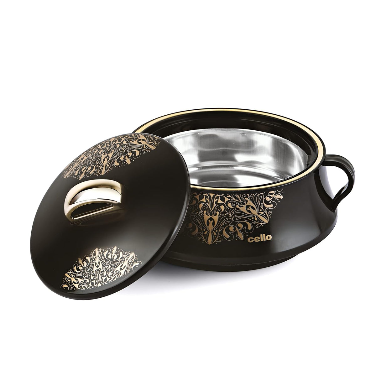CELLO Midas Casserole Hot Pot Box for Daily Use & Kitchen 1500 ml, Black |