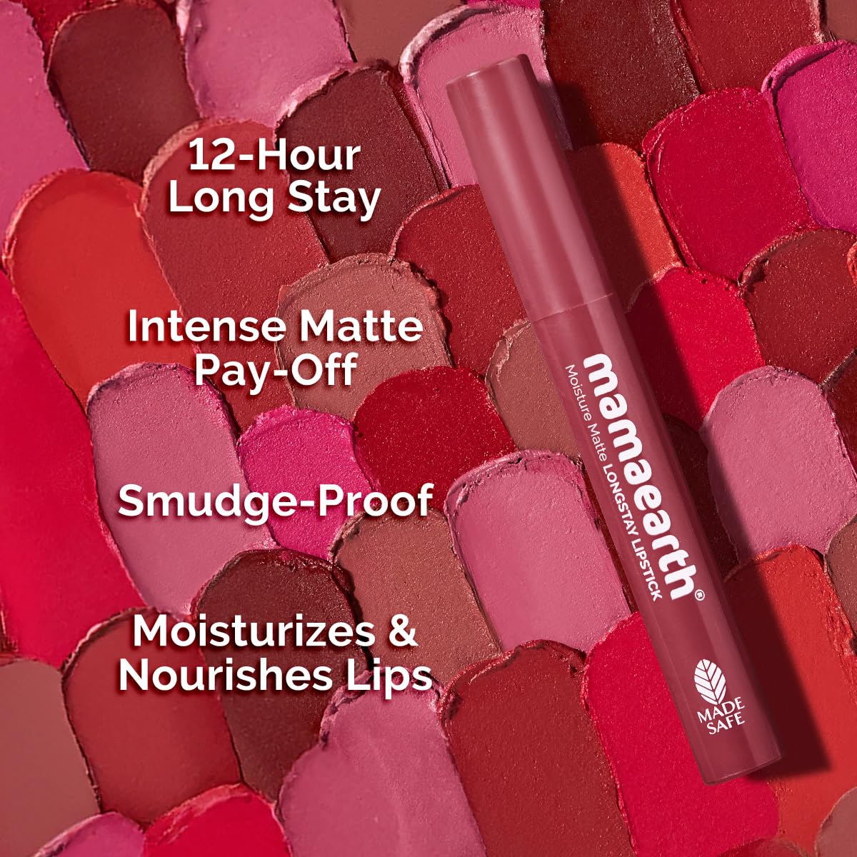 Mamaearth Moisture Matte Longstay Lipstick,2g
