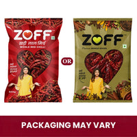 Zoff Red Chilly Whole - Sukhi Lal Mirch Whole - Natural & Hand-Picked - Net Weight – 500g