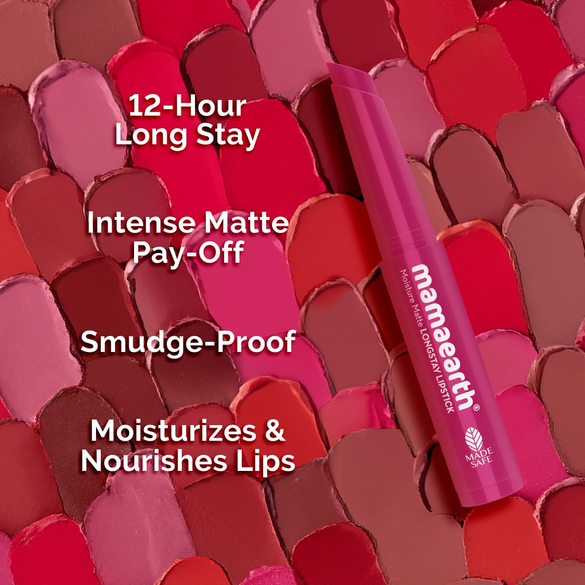Mamaearth Moisture Matte Longstay Mini Lipstick,0.7g