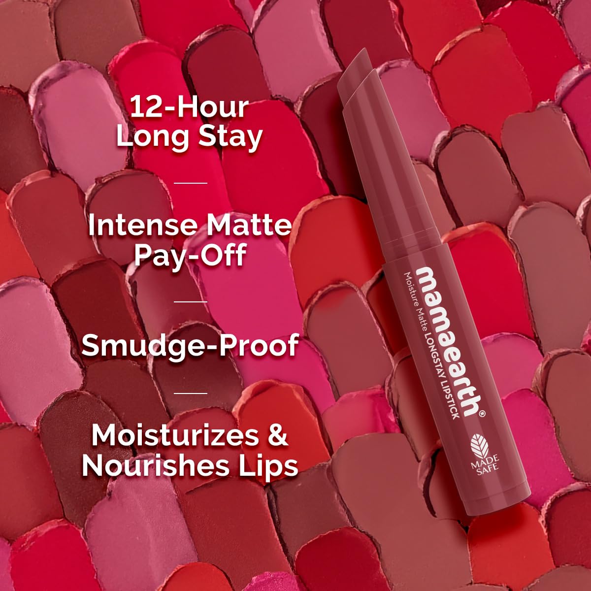 Mamaearth Moisture Matte Longstay Mini Lipstick,0.7g