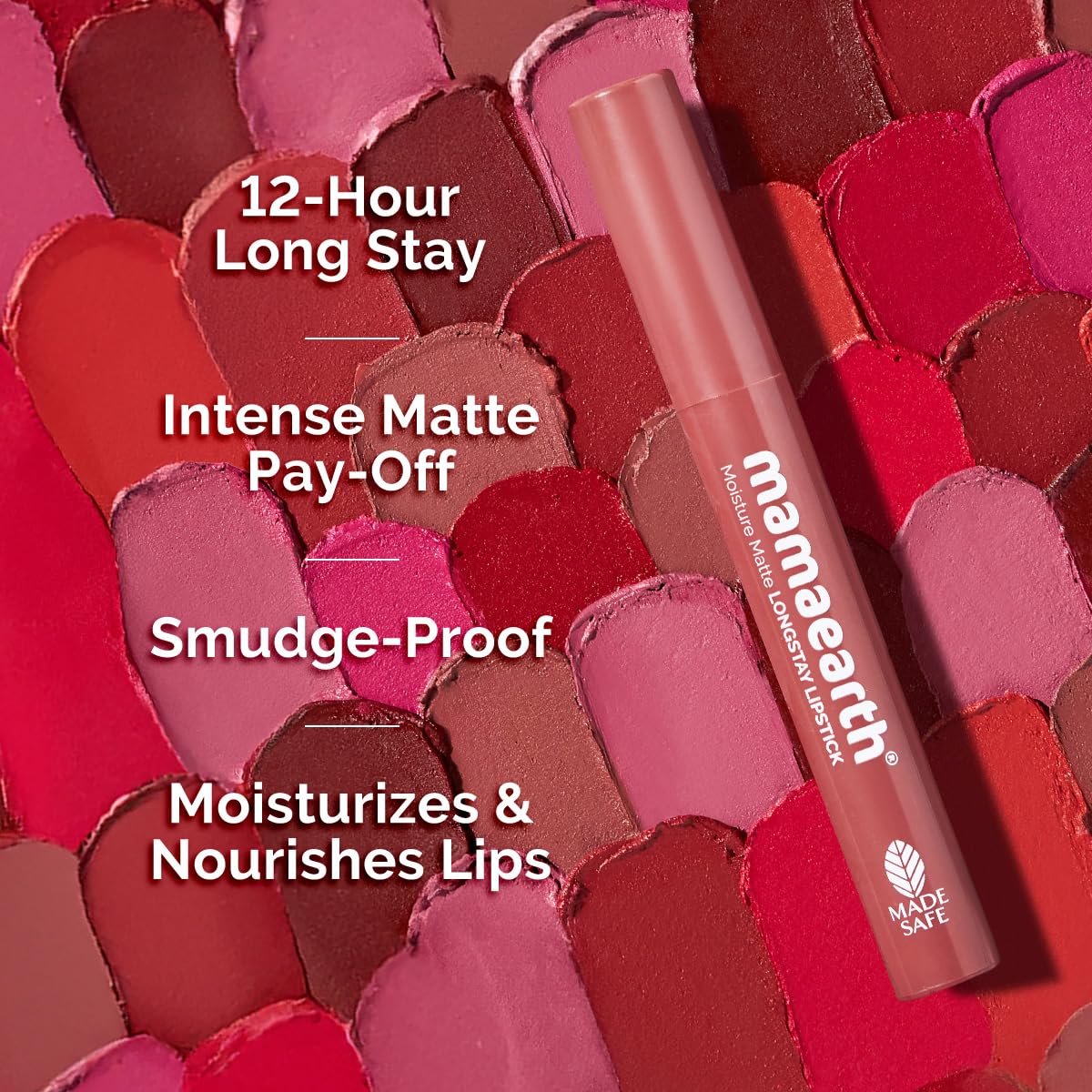 Mamaearth Moisture Matte Longstay Lipstick,2g
