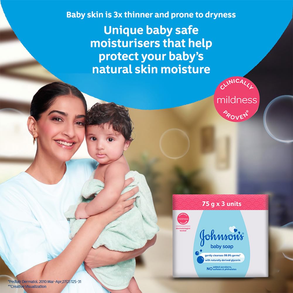 Johnson's Baby Soap Combo 75g x 3