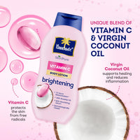 Parachute SkinPure Body Lotion with Vitamin C & Virgin Coconut Oil | Brightening Daily Moisturizer for Glowing Skin | Long-Lasting Hydration | Chemical-Free | Safe for All Skin Types | 400 ml