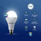 PHILIPS 12W Emergency Bulb | Rechargeable Emergency Bulb for Power Cuts | Backup : 4hrs, Cool Day Light,Pack of 4| b22d | LED