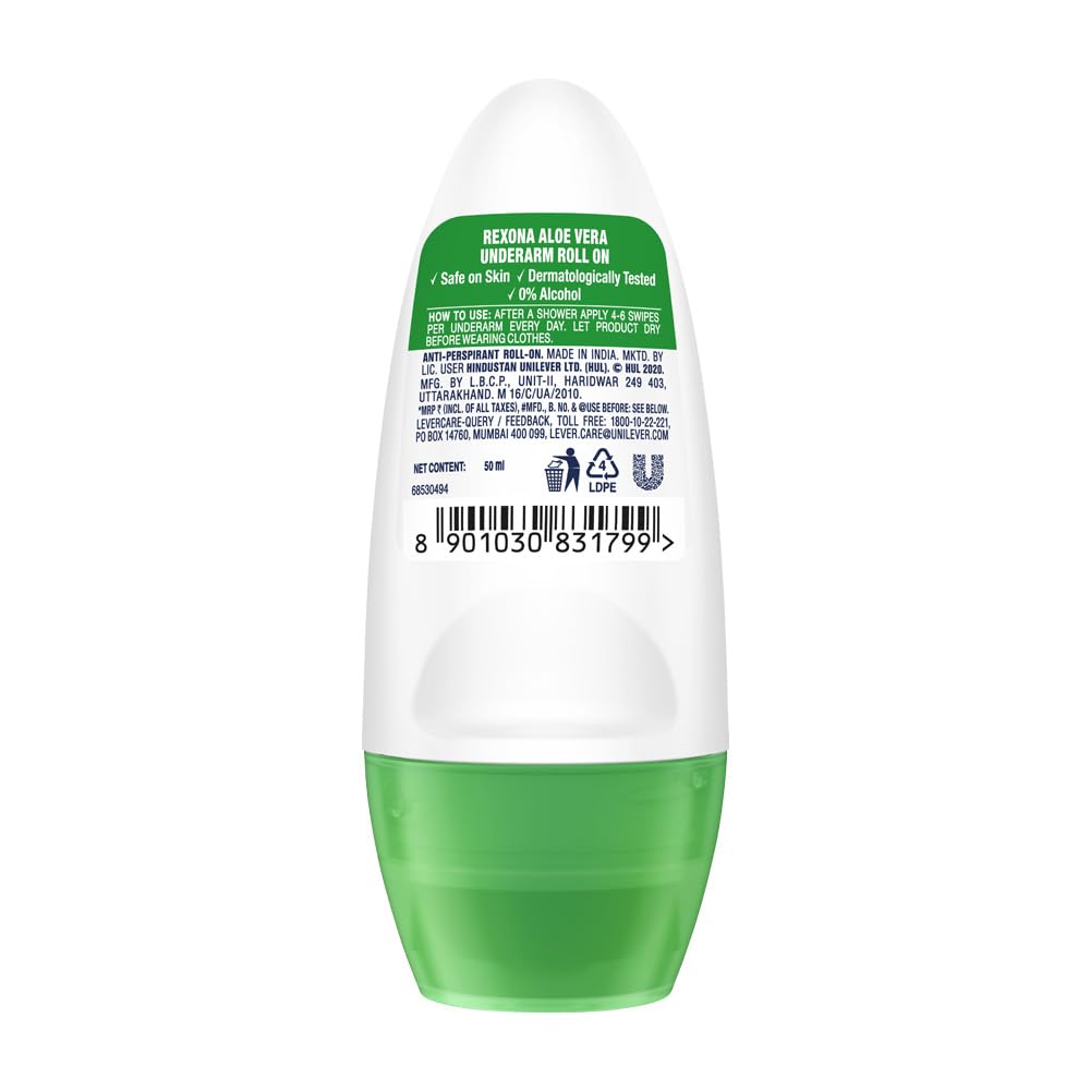 Rexona Aloe Vera Underarm Roll On Deodorant For Women