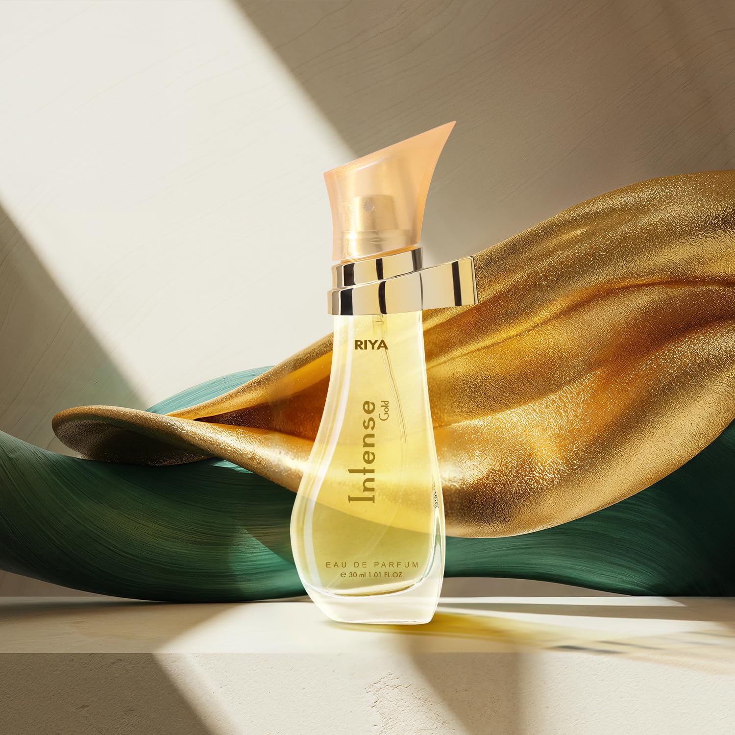 Riya Intense Gold Eau De Parfum For Men & Women | Fresh Fruit & Floral Scent | Long-lasting Upto 8 hours - 30ml