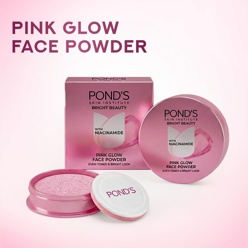 POND'S Natural Glow Face Powder, Pink Glow, 30g
