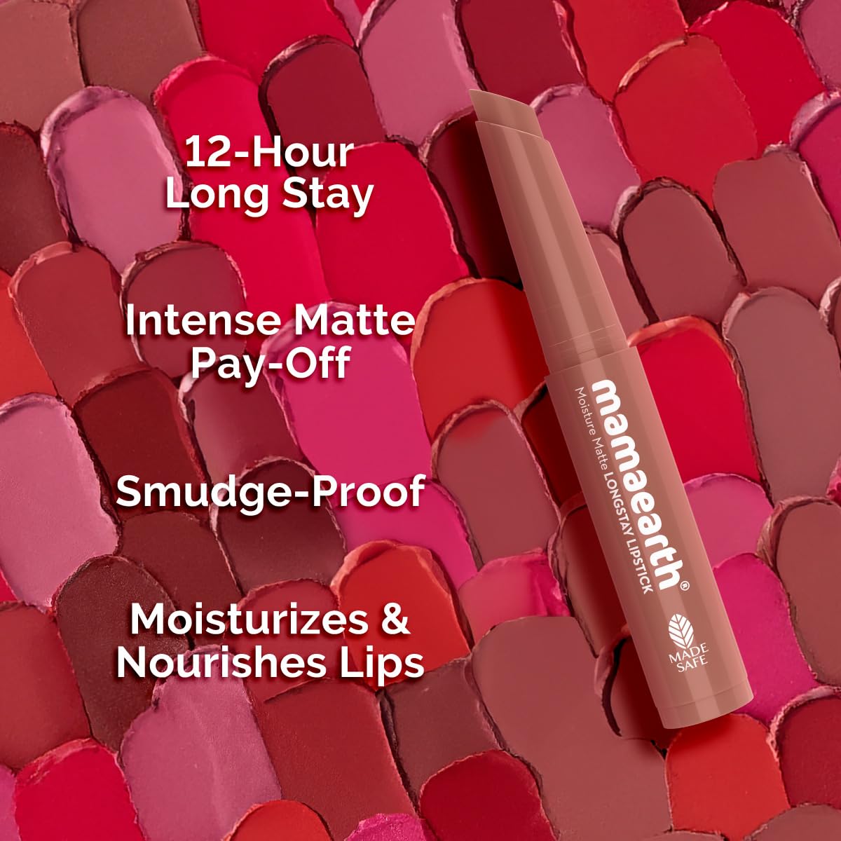 Mamaearth Moisture Matte Longstay Mini Lipstick ,0.7