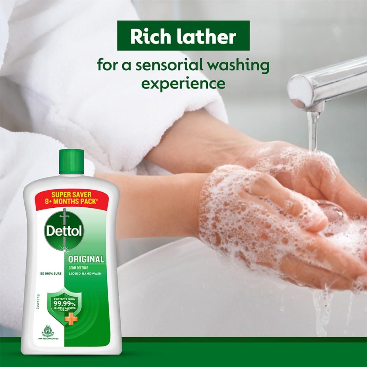 Dettol Liquid Handwash Bottle - Original Hand Wash- 875ml