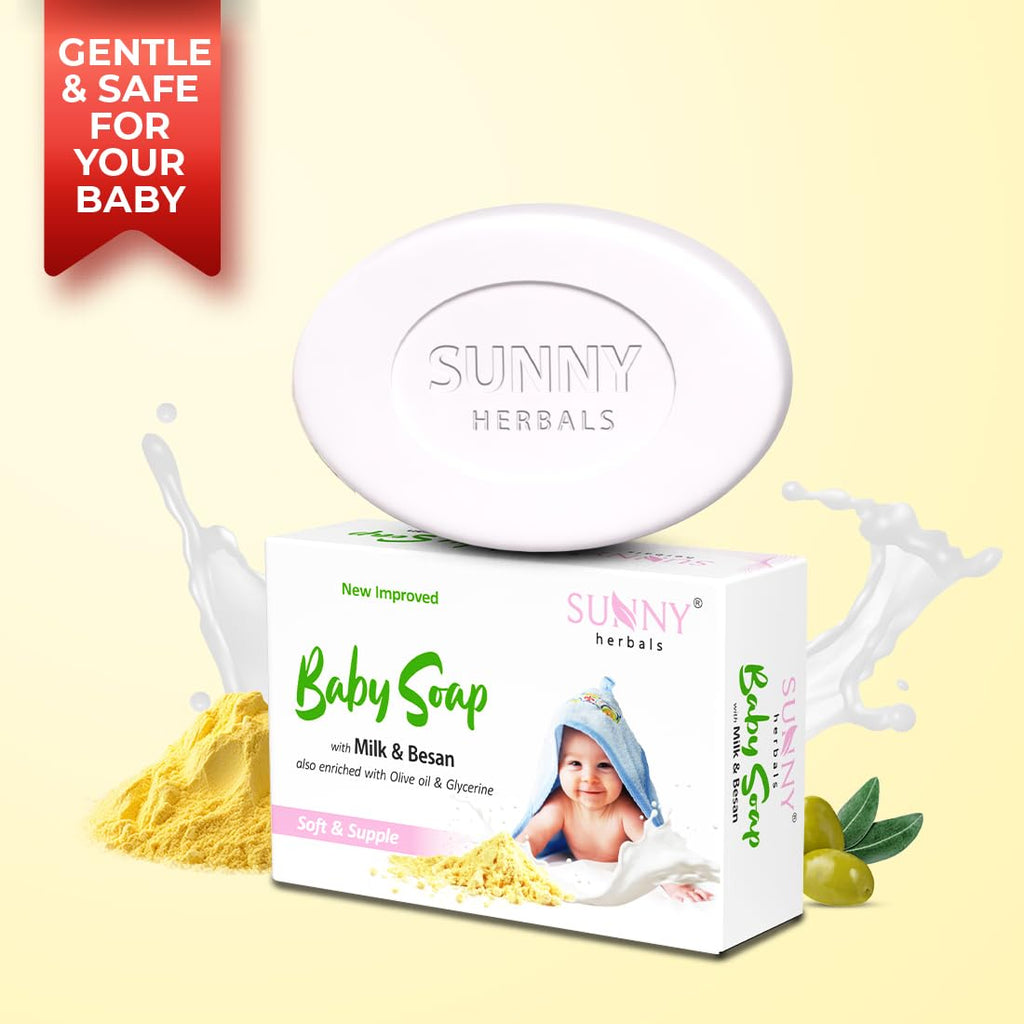 Sunny Herbals Baby Soap 75 gm (Pack of 4)