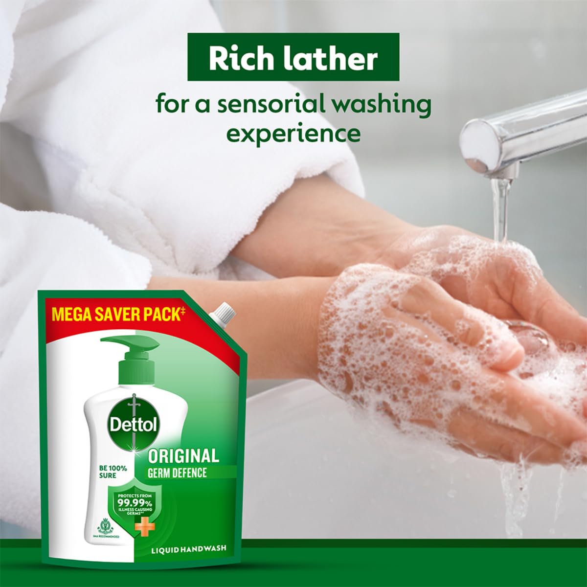 Dettol Liquid Handwash Refill - Original Hand Wash- 1350ml